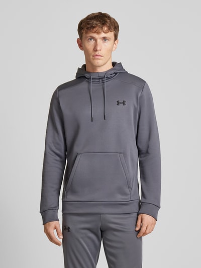 Under Armour Bluza z kapturem z nadrukiem z logo Antracytowy 4