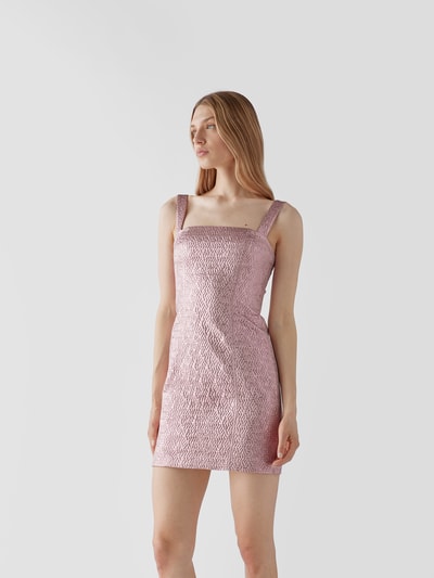 ROTATE BIRGER CHRISTENSEN Cocktailkleid in Minilänge Metallic Rosa 4