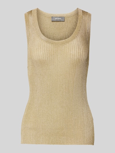 MOS MOSH Tanktop in Ripp-Optik Modell 'Relena' Gold 2