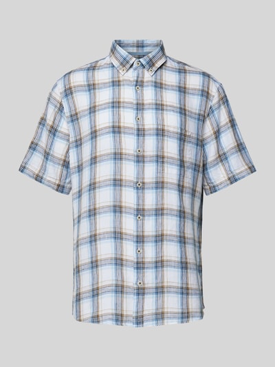 Brax Koszula casualowa z kołnierzykiem typu button down model ‘Dan’ Żółty 2