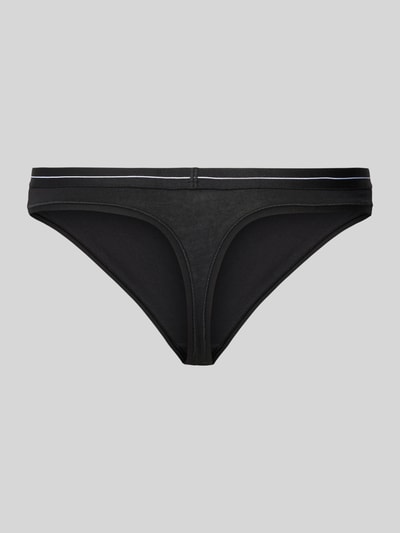 BOSS Black Women Slip mit elastischem Logo-Bund im 3er-Pack Black 3