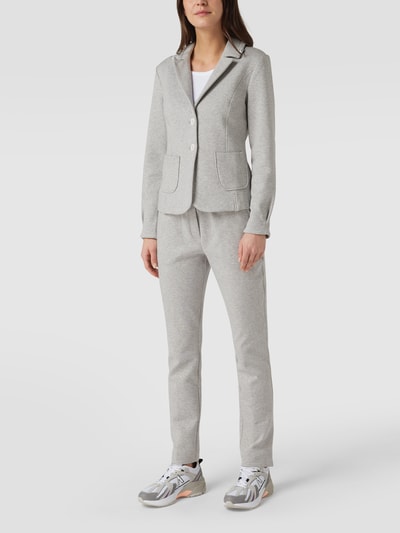 Marc Cain Blazer mit Stretch-Anteil Mittelgrau Melange 1