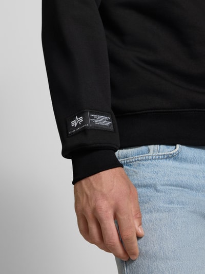 Alpha Industries Sweatshirt mit Label-Detail Black 3