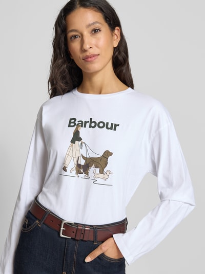 Barbour Oversized shirt met lange mouwen van puur katoen, model 'WOODHOUSE' Wit - 3