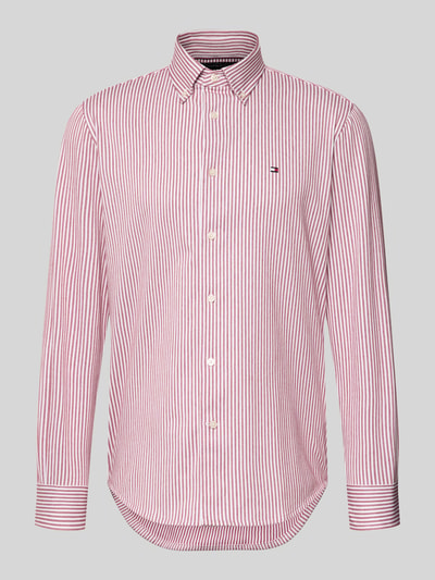 Produktfoto, Regular Fit Freizeithemd aus Baumwoll-Mix von Tommy Hilfiger, Optik: Unifarben, Two-Tone, Piqué Oxford, Logo-Detail.