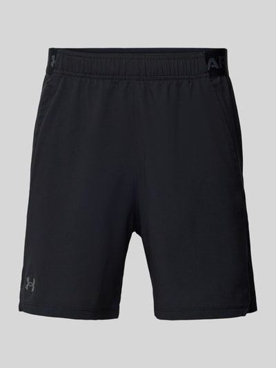 Under Armour Korte regular fit broek met elastische band met label, model 'Vanish' Zwart - 2