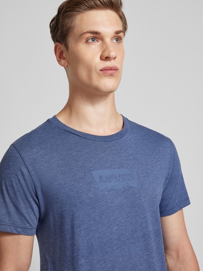Levi's® T-Shirt mit Label-Print Blau Melange 3