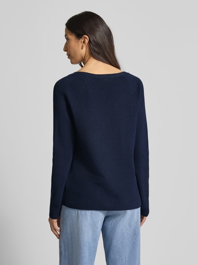 Tommy Hilfiger Sweter z dzianiny o kroju regular fit z czystej bawełny Granatowy 5