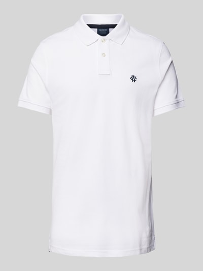 MCNEAL Poloshirt mit Label-Stitching  Weiss 2