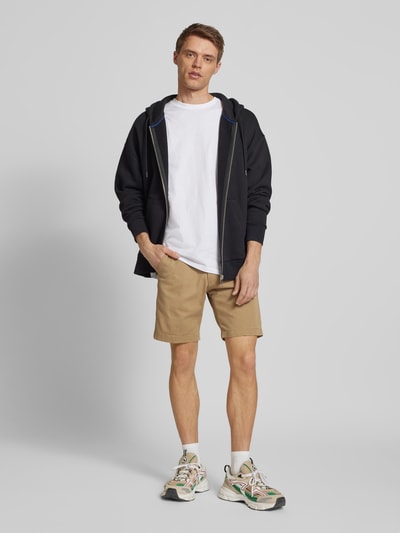 Jack & Jones Regular Fit Chino-Shorts mit Gürtel Modell 'MARCO FRANCO' Beige 1