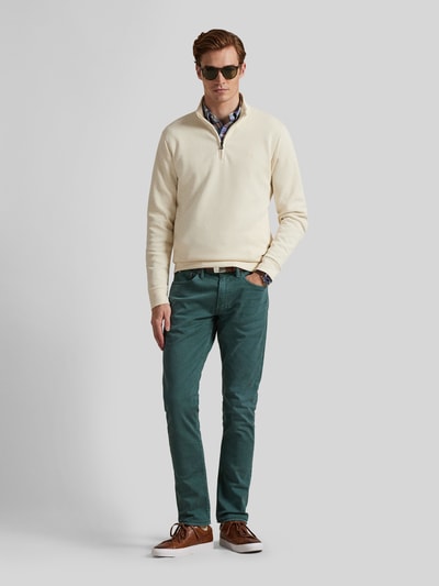 Polo Ralph Lauren Regular Fit Troyer aus Baumwoll-Mix Offwhite 1