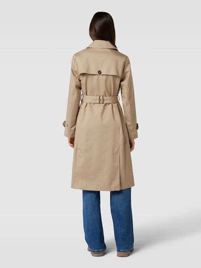 Barbour Trenchcoat met tailleriem, model 'Greta Showerproof' Beige - 5