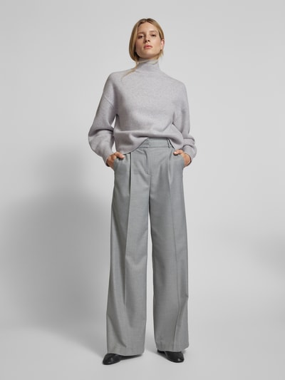 P&C* curated by Anouk Yve Gebreide pullover met opstaande kraag - capsulegarderobe Lichtgrijs gemêleerd - 1