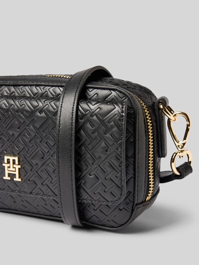 Tommy Hilfiger Torba camera bag z wytłoczonym logo na całej powierzchni Czarny 3