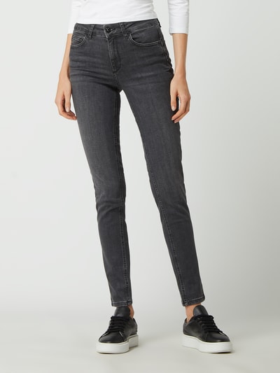 Liu Jo White Skinny Fit Jeans mit Stretch-Anteil Modell 'Devine'  Dunkelblau 4