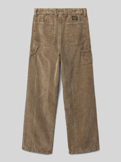 Jack & Jones Corduroy broek met 5-pocketmodel, model 'ALEX' Olijfgroen - 3