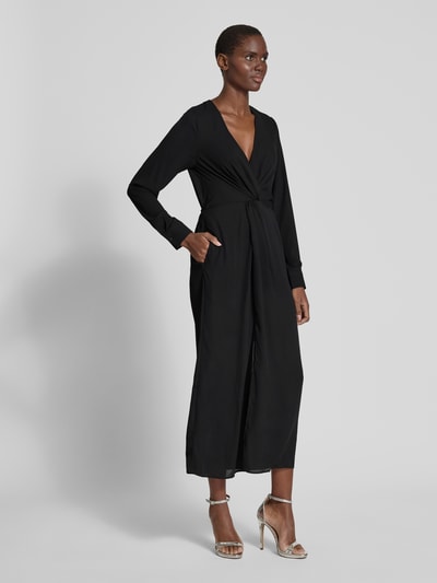 HUGO Midi-jurk met knoopdetail, model 'Koventi' Zwart - 1