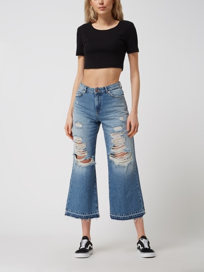 Ripped crop clearance jeans