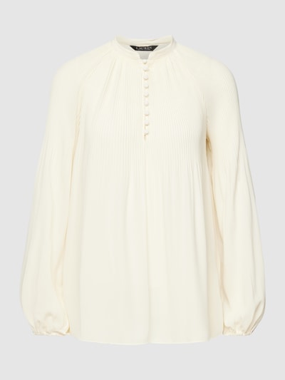 Lauren Ralph Lauren Blouse met plissévouwen, model 'VERSILLA' Offwhite - 2