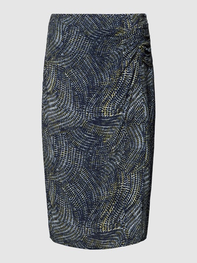 Zero Knielange rok van viscose met all-over motief Zwart - 2