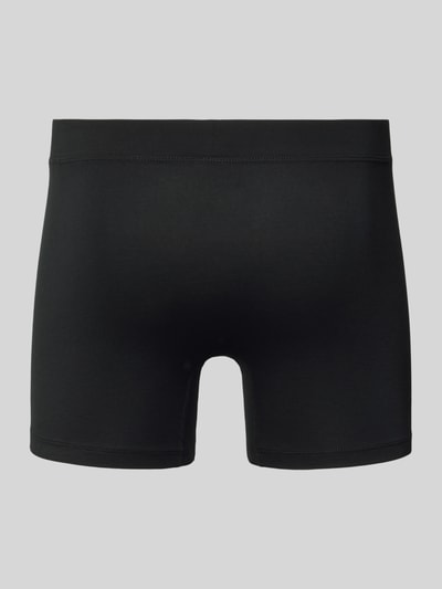 Produktfoto, Boxershorts mit elastischem Bund im 3er-Pack von Christian Berg Men aus Baumwoll-Modal-Mix, körpernaher Schnitt, schwarze Farbe.