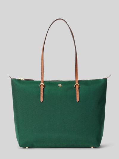 Lauren Ralph Lauren Handtas in de hand met logodetail model 'KEATON' Donkergroen - 2