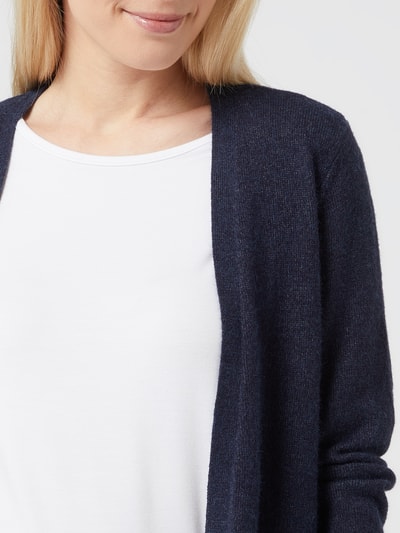 Vila Lange cardigan in melangelook   Donkerblauw - 3