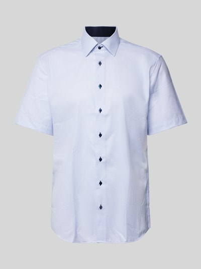 Eterna Modern fit zakelijk overhemd met kentkraag Lichtblauw - 1