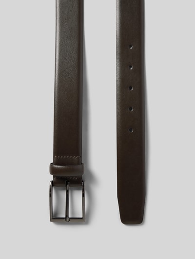 MCNEAL Leren ceintuur met doornsluiting Donkerbruin - 3