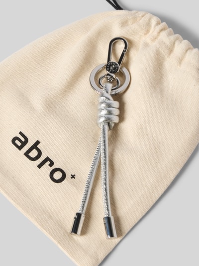 Abro Hanger met reliëflogo, model 'Shimmer' Zilver - 3