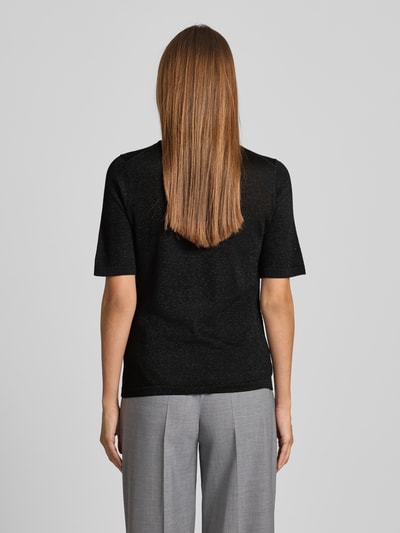 Christian Berg Woman Selection Strickpullover mit gerippten Abschlüssen Black 5