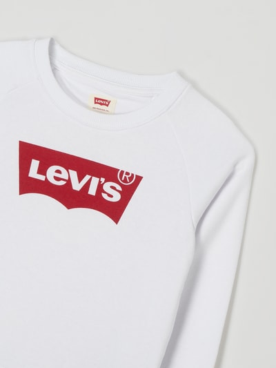 Levi’s® Kids Sweatshirt mit Logo Weiss 2