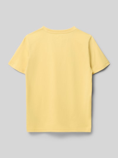 Levi’s® Kids Regular Fit T-Shirt aus Baumwoll-Mix Modell 'BATWING' Hellgelb 3