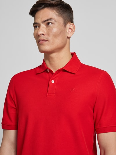 bugatti Koszulka polo w jednolitym kolorze Czerwony 3
