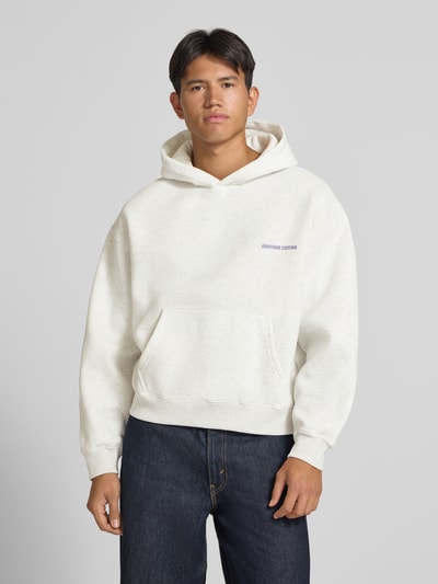 ANOTHER COTTON LAB Relaxed Fit Hoodie aus Baumwoll-Mix Modell 'Sunday' Mittelgrau 4