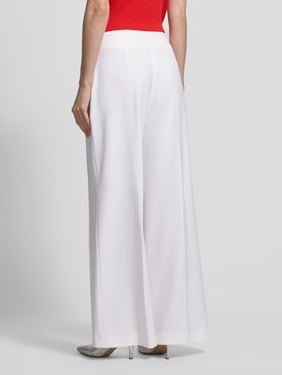 Raffaello Rossi Wide leg stoffen broek met structuurmotief, model 'AGATHA' Offwhite - 5