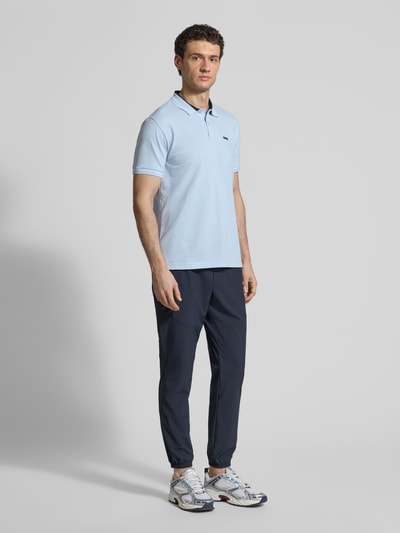 BOSS Green Regular Fit Poloshirt aus Baumwoll-Mix Modell 'PL_Member' Aqua 1