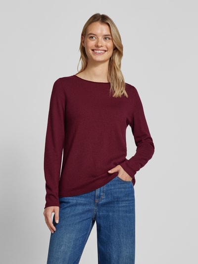 Marc O'Polo Pullover met scheerwol Bordeaux - 4