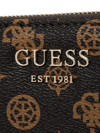 Guess Geldbörse mit Logo-Muster Modell 'Vikky' Dunkelbraun 2