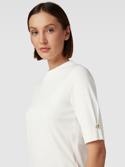 Marc Cain T-Shirt mit Zierknöpfen Offwhite 3