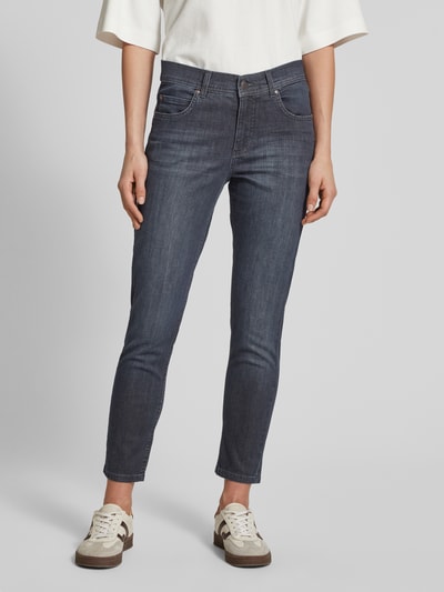 Angels Slim fit jeans met verkort model, model 'ORNELLA' Marineblauw - 4