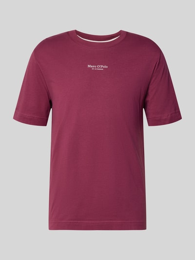 Marc O'Polo t-shirt o kroju regular fit z czystej bawełny Ciemnoczerwony 2