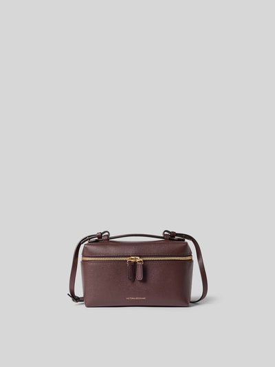 Victoria Beckham Henkeltasche aus echtem Leder mit Innenfach Mittelbraun 1