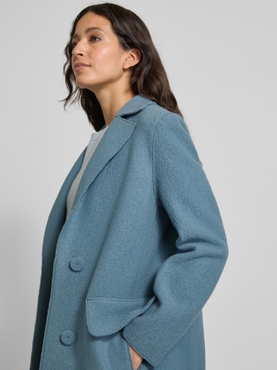 Luisa Cerano Mantel mit Reverskragen Rauchblau 3