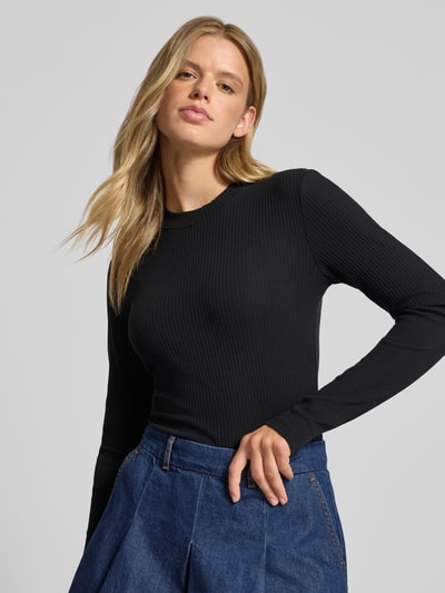 Marc O'Polo Denim Slim Fit Langarmshirt aus Baumwoll-Mix Black 3