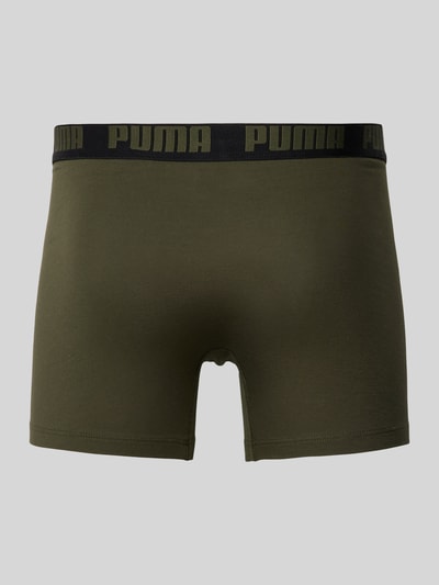 Puma Trunks mit Label-Detail im 2er-Pack Khaki 3