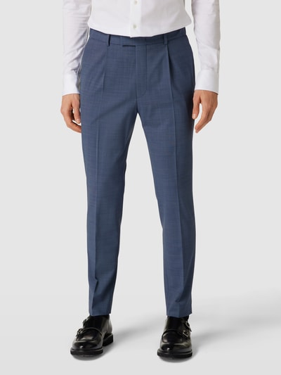 JOOP! Collection Pantalon met persplooien, model 'Bird' Bleu - 4