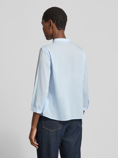 Christian Berg Woman Regular Fit Bluse mit Drapierungen und 3/4-Arm Hellblau 5