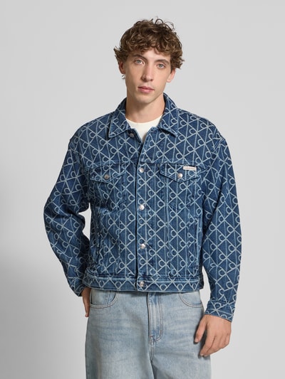Calvin Klein Jeans Jeansjack met borstzakken en labeldetail Jeansblauw - 4