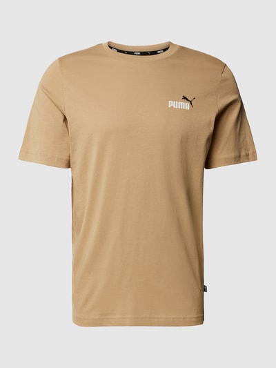 PUMA PERFORMANCE T-shirt z nadrukiem z logo Beżowy 2